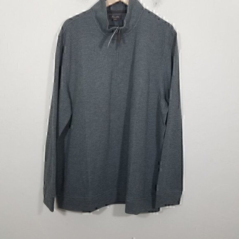 NWT Tasso Elba 1/4 Zip Table Pullover Sweater Long Sleeve Size XXL